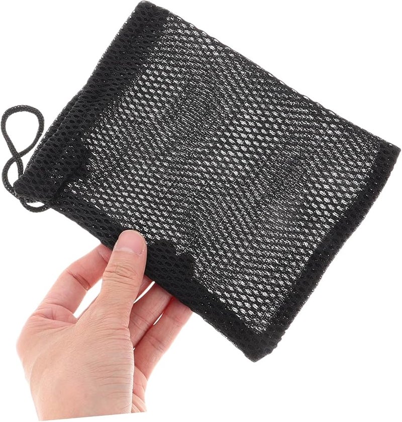 قطعتان من الحقائب السوداء الصغيرة ذات رباطات لتخزين مكعبات الألعاب، حقيبة ناعمة واقية قابلة للحمل. - Image 4